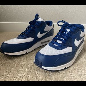 Men’s Custom Blue and White Nike Air Max
